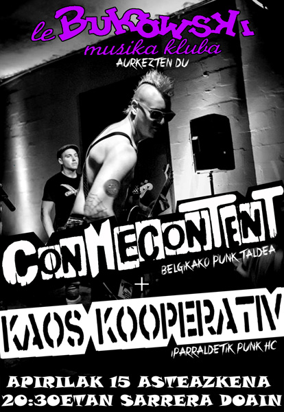 15 ABRIL CONMECONTENT (Belgika) + KAOS KOOPERATIV